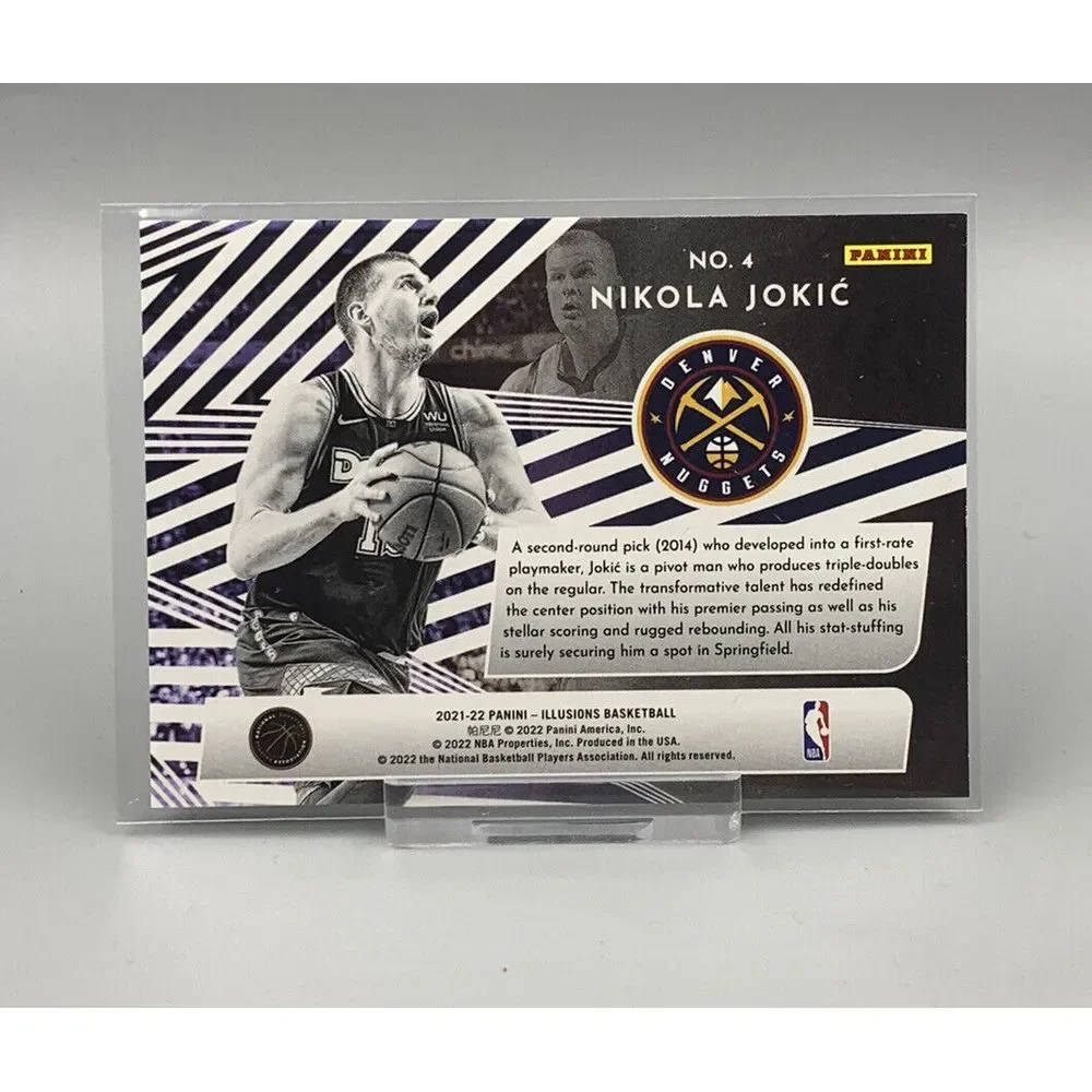 2021-22 Panini‎ Illusions Nikola Jokic Chasing the Hall Insert #4 Denver Nuggets
